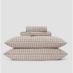 Piglet in Bed Linen Queen Sheet Set Gingham Luxury Breathable
